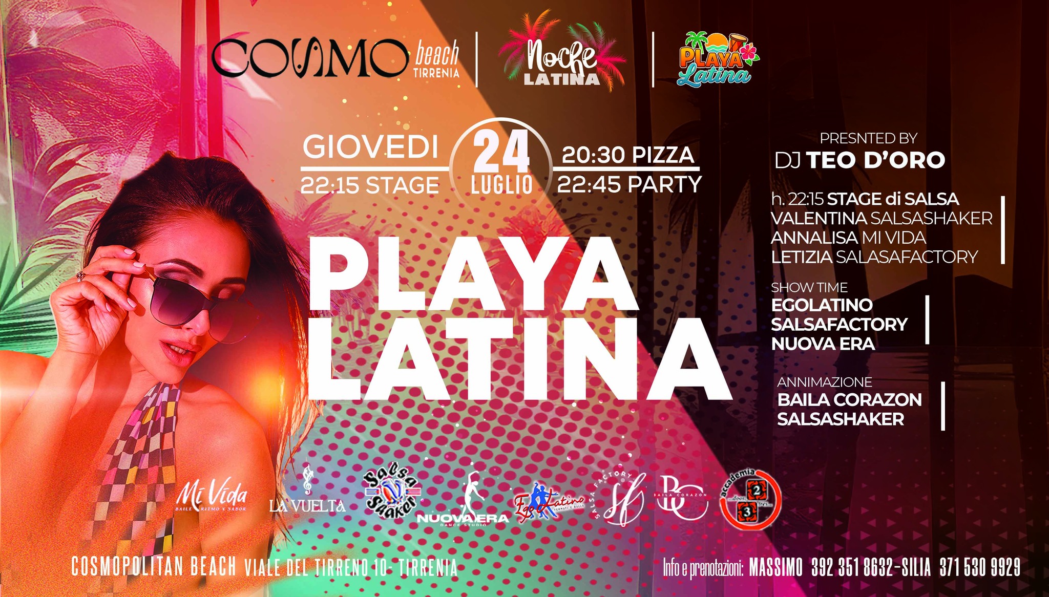 PLAYA LATINA ⟡ GIOVEDì 24 LUGLIO