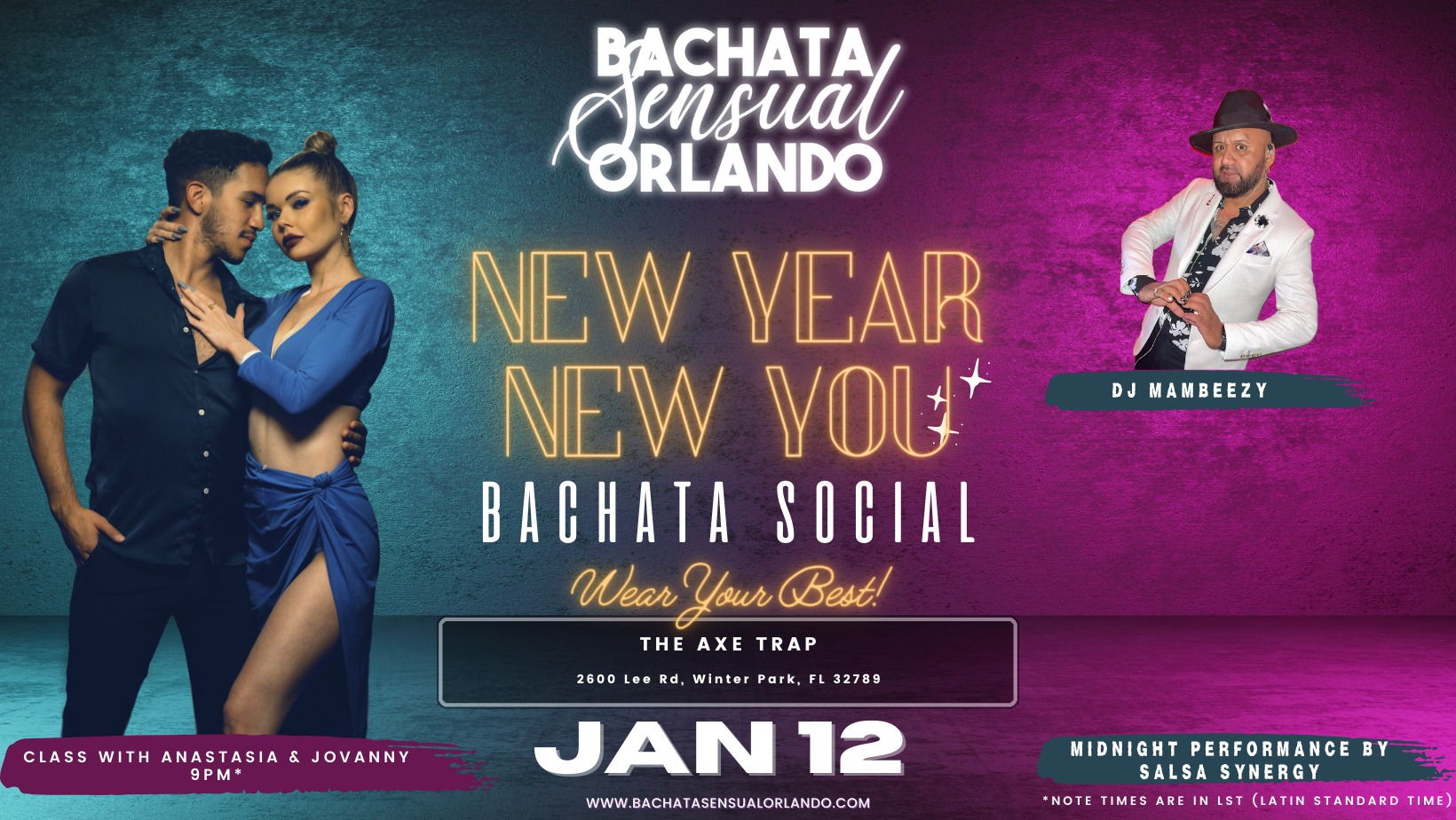 BSO Bachata Social - Friday January 12 @ The Axe Trap