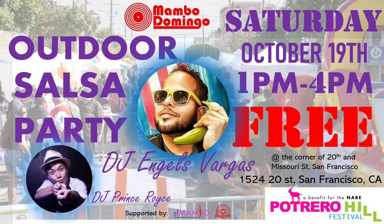 Salsa Block Party-SAT Oct 19th DJ Engels Vargas DJ Royce 1-4pm