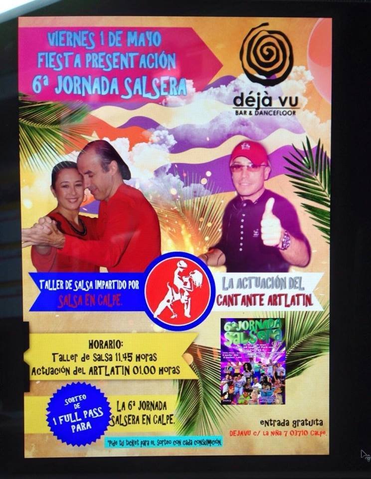 FIESTA PRESENTACIÓN 6ª JORNADA SALSERA DEJAVU CALPE