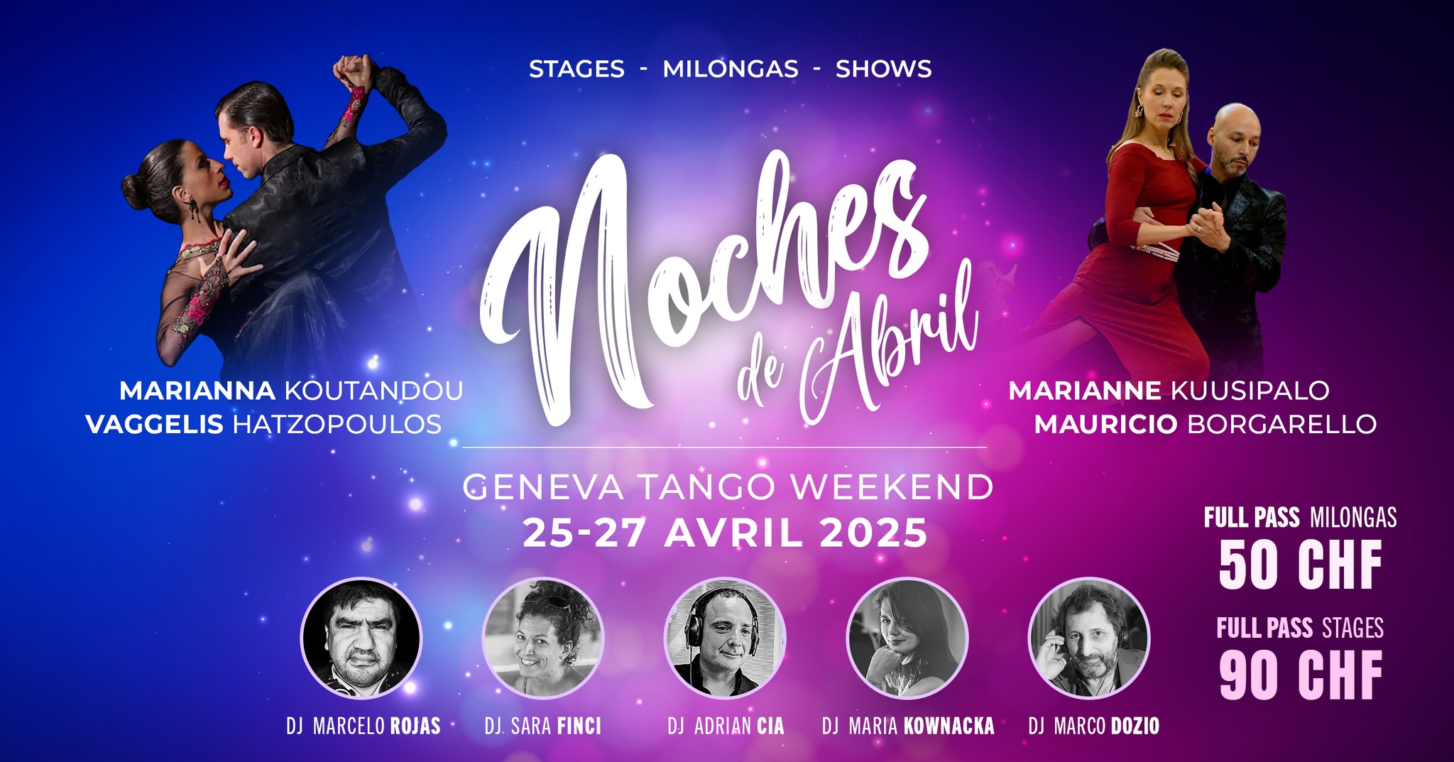 Noches de Abril Geneva Tango Weekend
