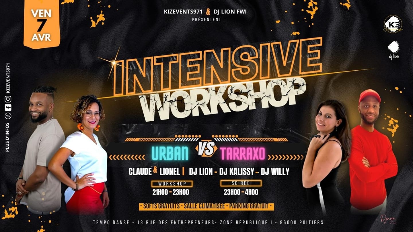 >>> URBAN vs TARRAXO <<< INTENSIVE WORKSHOP POITIERS