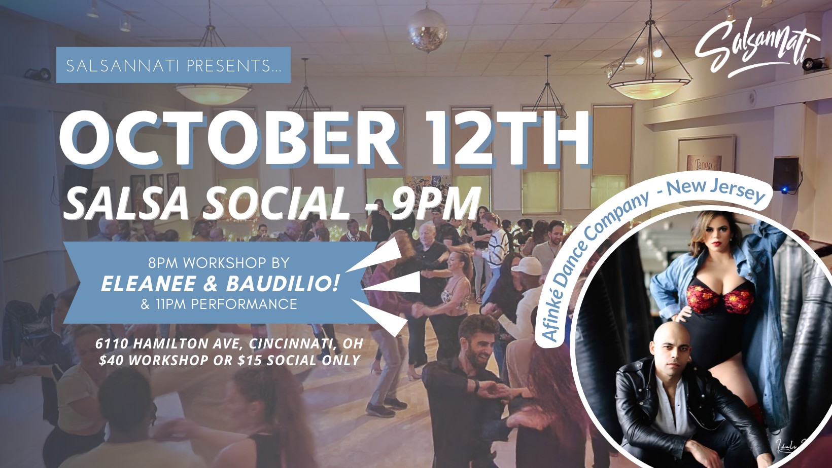 SABOR! October 12th Social Dance Party + Performance!