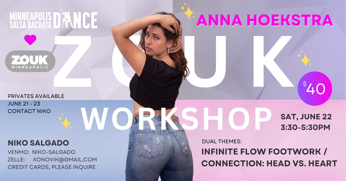 Anna Hoekstra Zouk Workshop - Minneapolis