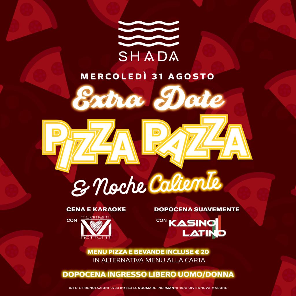 Pizza Pazza il Mercoledi Cena Video Spettacolo Karaoke Dopocena Latino