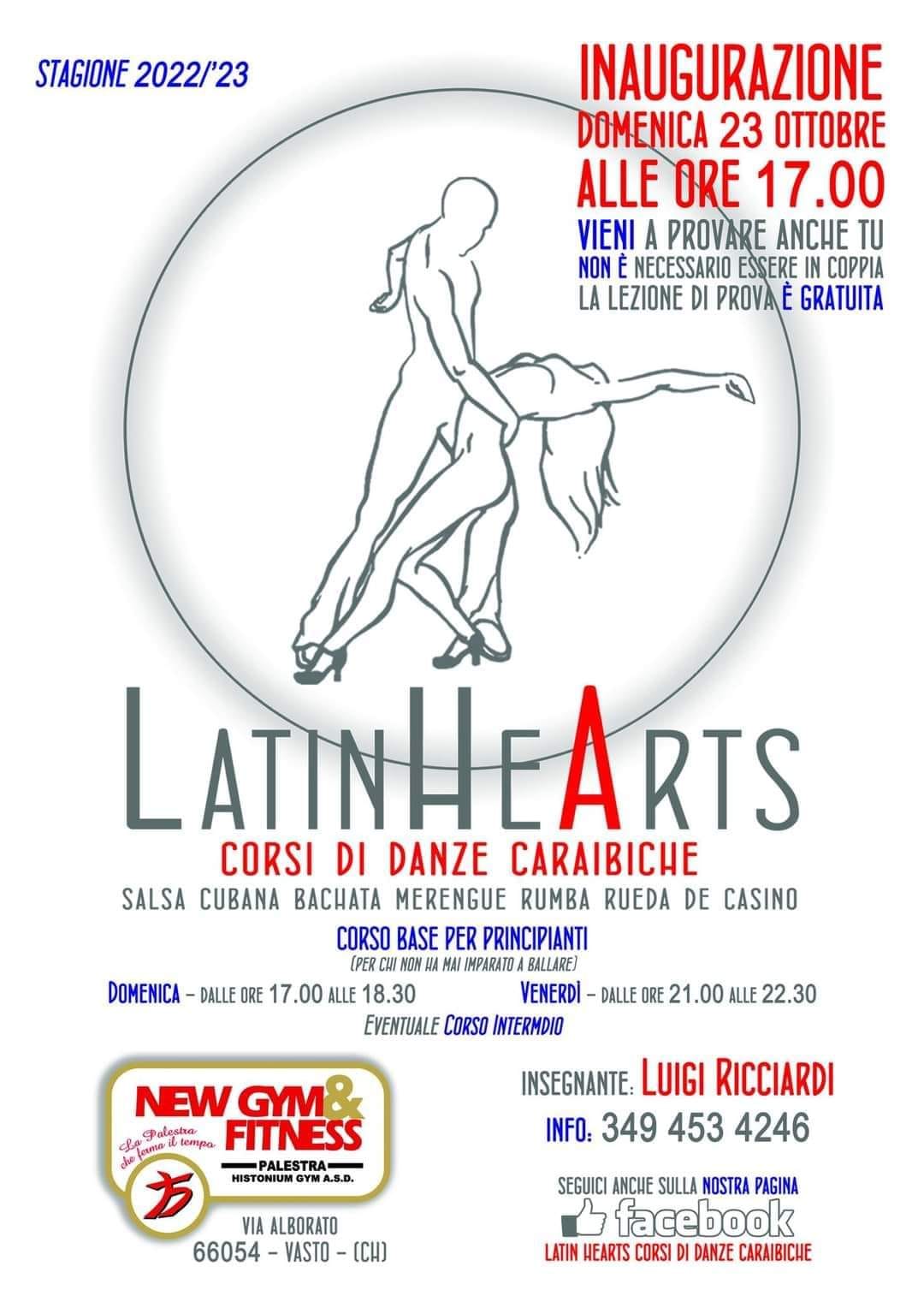 INAUGURAZIONE Latin Hearts Corsi di Danze Caraibiche stagione 2022 '23