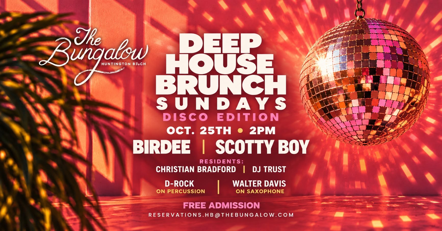 Deep House Brunch Sundays at The Bungalow Huntington Beach