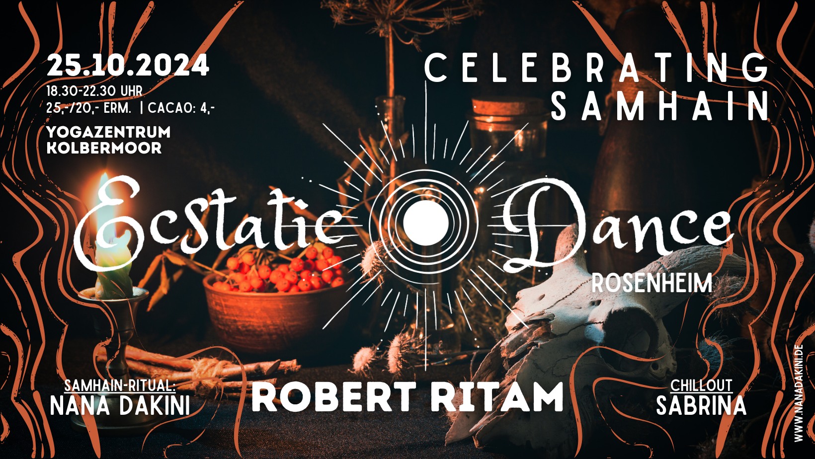 Ecstatic Dance Rosenheim ✦ ROBERT RITAM ✦ Samhain-Ritual: Nana Chillout: Sabrina