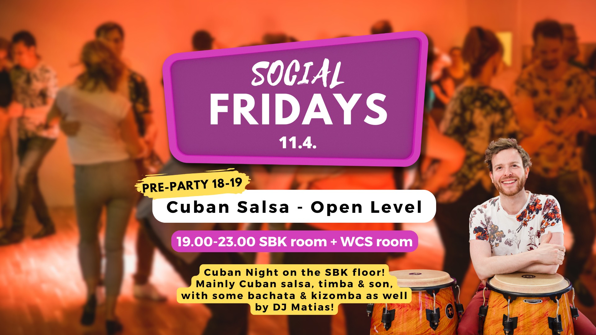 Social Fridays 11.4. - Cuban Salsa Class