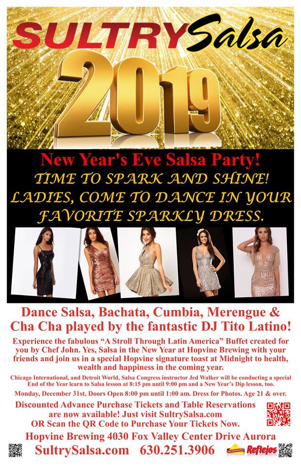 Sparkle and Shine with Sultry Salsa! New Years Eve Salsa Party