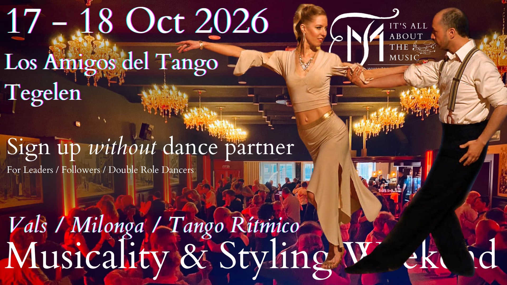 TangoMasterclass Tegelen 17 & 18 October 2026