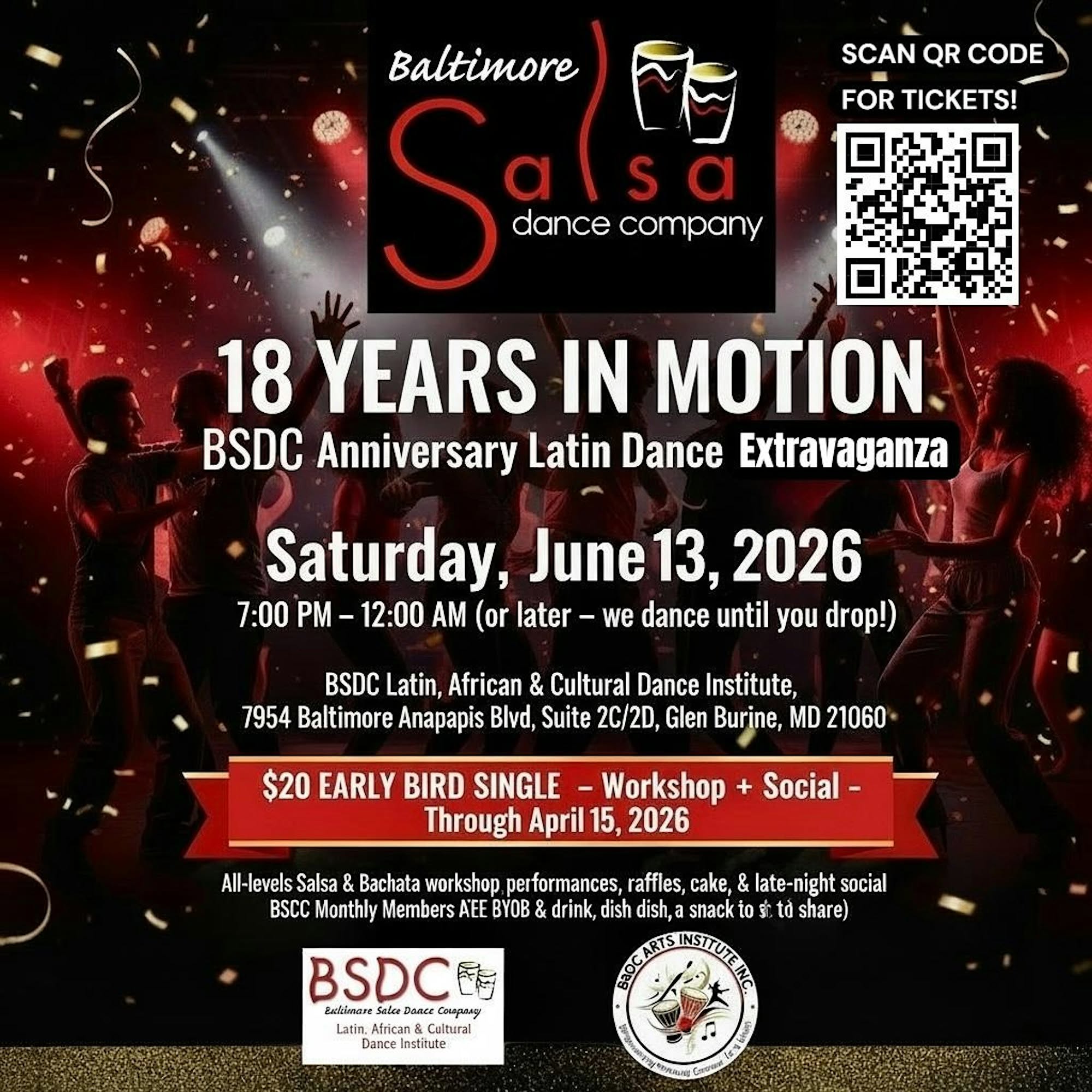 18 Years in Motion: BSDC’s Anniversary Latin Dance Extravaganza