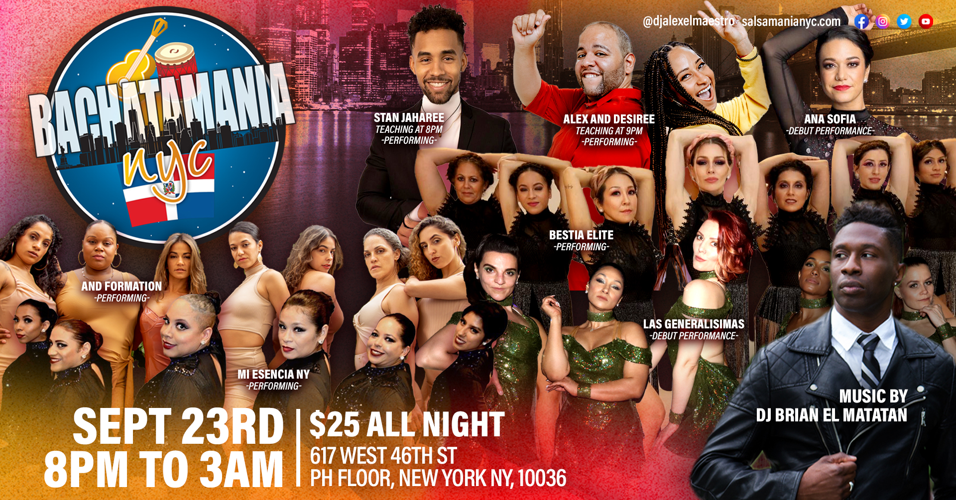 Bachatamania Social Grand Opening September 23rd