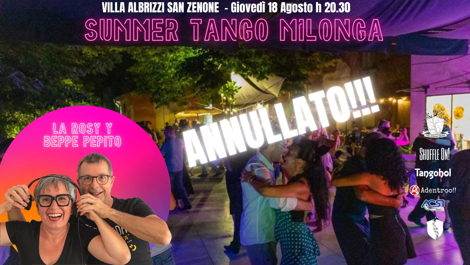 ANNULLATO!! SUMMER TANGO MILONGA