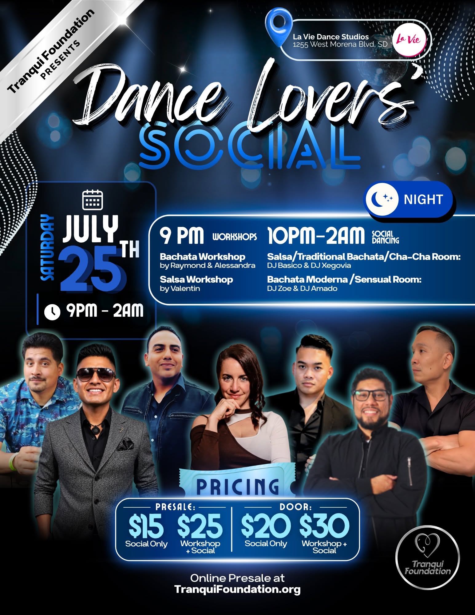 Tranqui Weekend 💙 Dance Lovers’ Social + Rooftop Pool Party 🩵