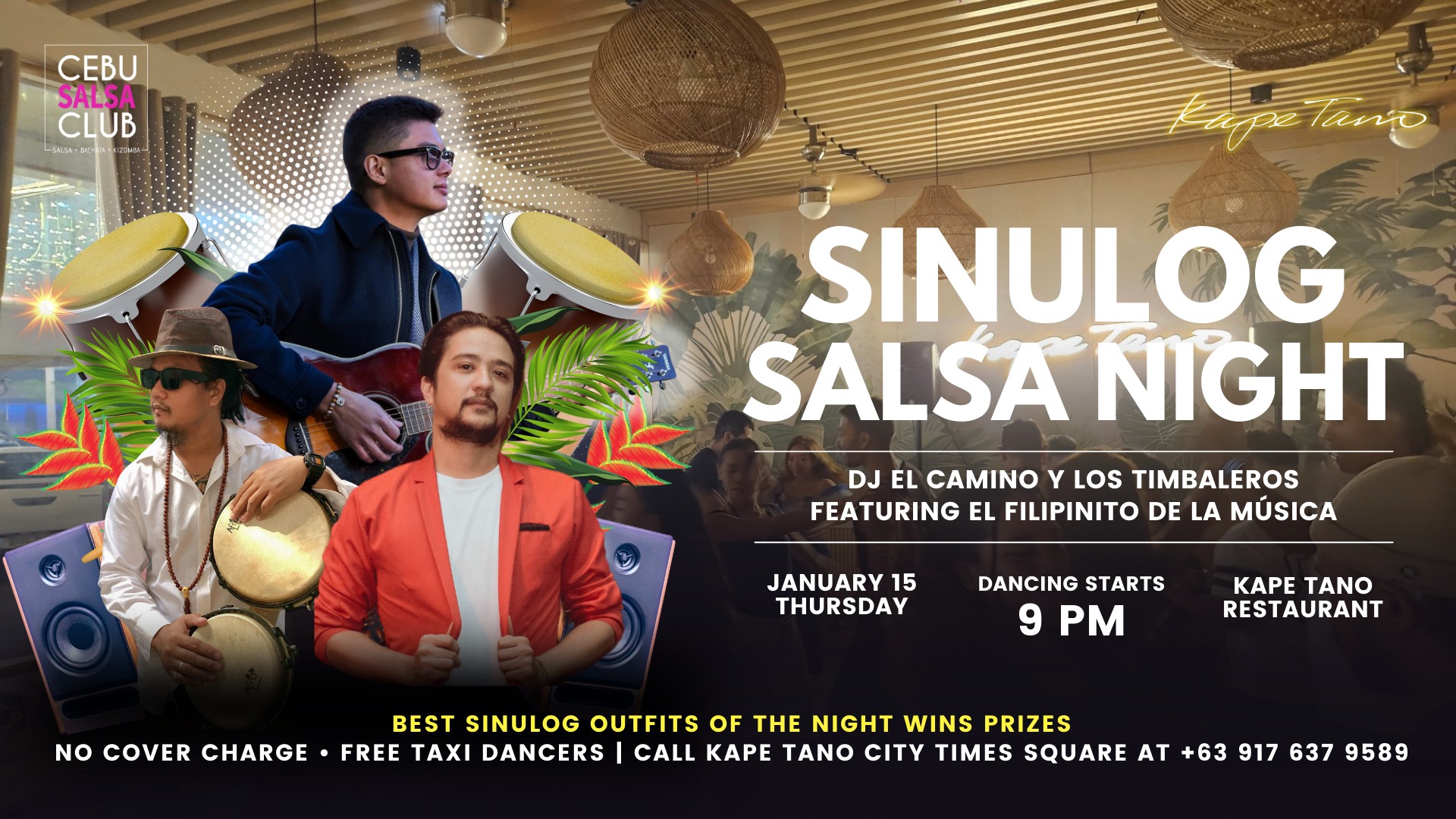 Sinulog Salsa Night at Kape Tano
