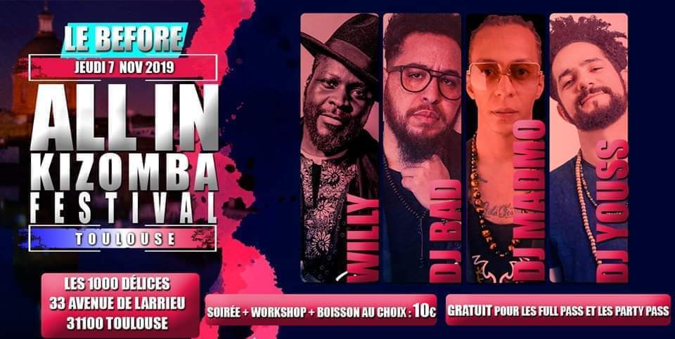 Le Before ALL IN Kizomba Festival Toulouse 2019