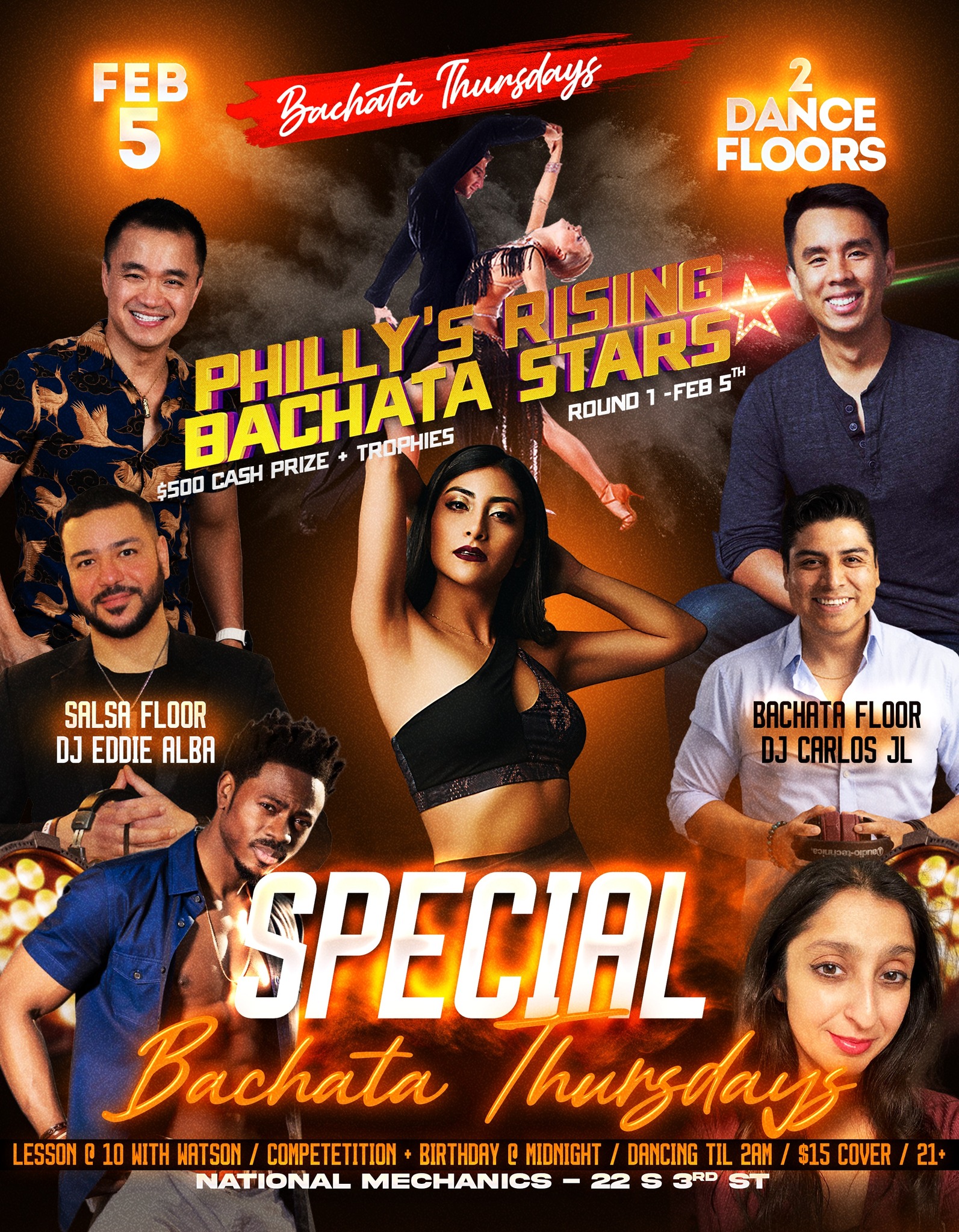 Philly's Rising Bachata Stars 2026 ROUND 1 2 FLOORS