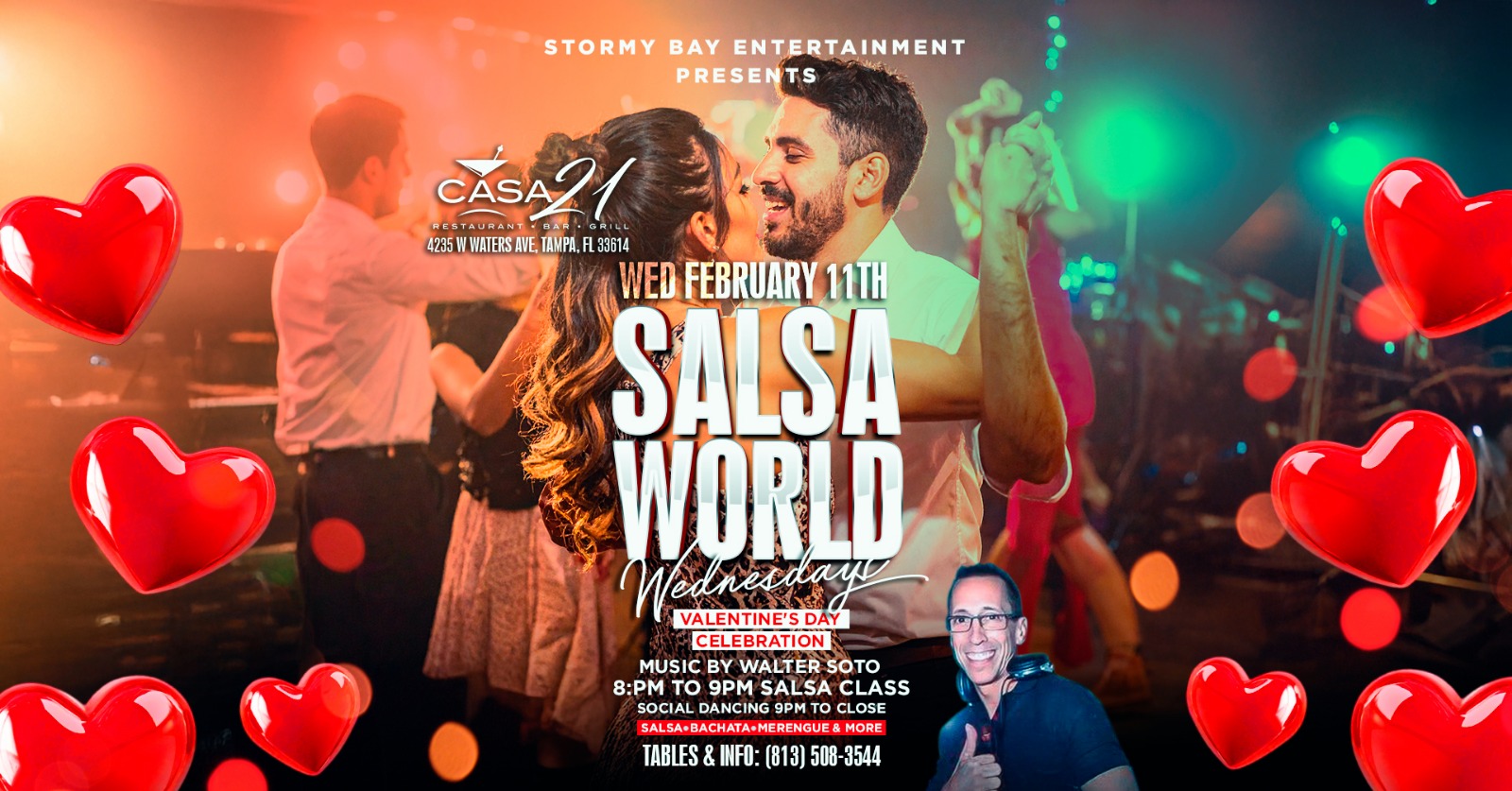 Salsa World Wednesdays Latin Night at Casa 21