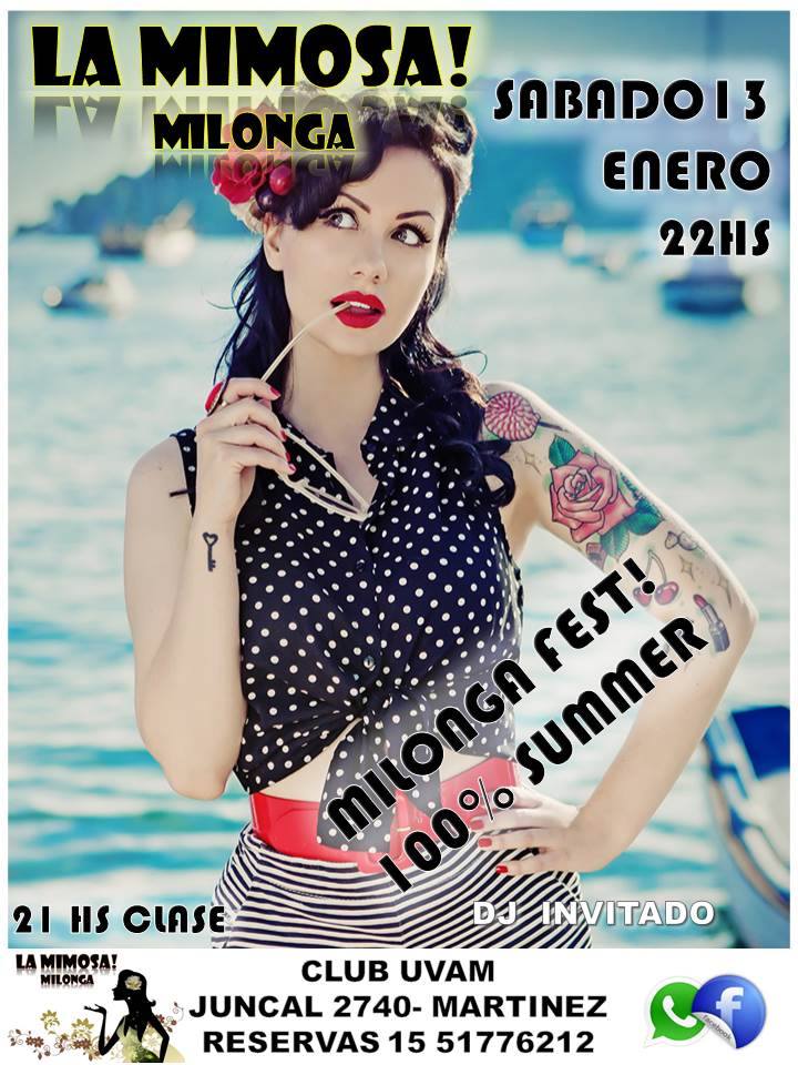 La Mimosa Milonga! 13 01 18 100% Summer