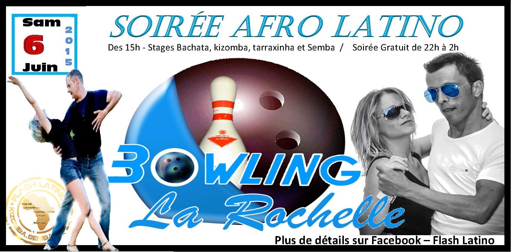 Workshops kizomba, Semba, Tarraxinha, Bachata + Soirée Afrolatino