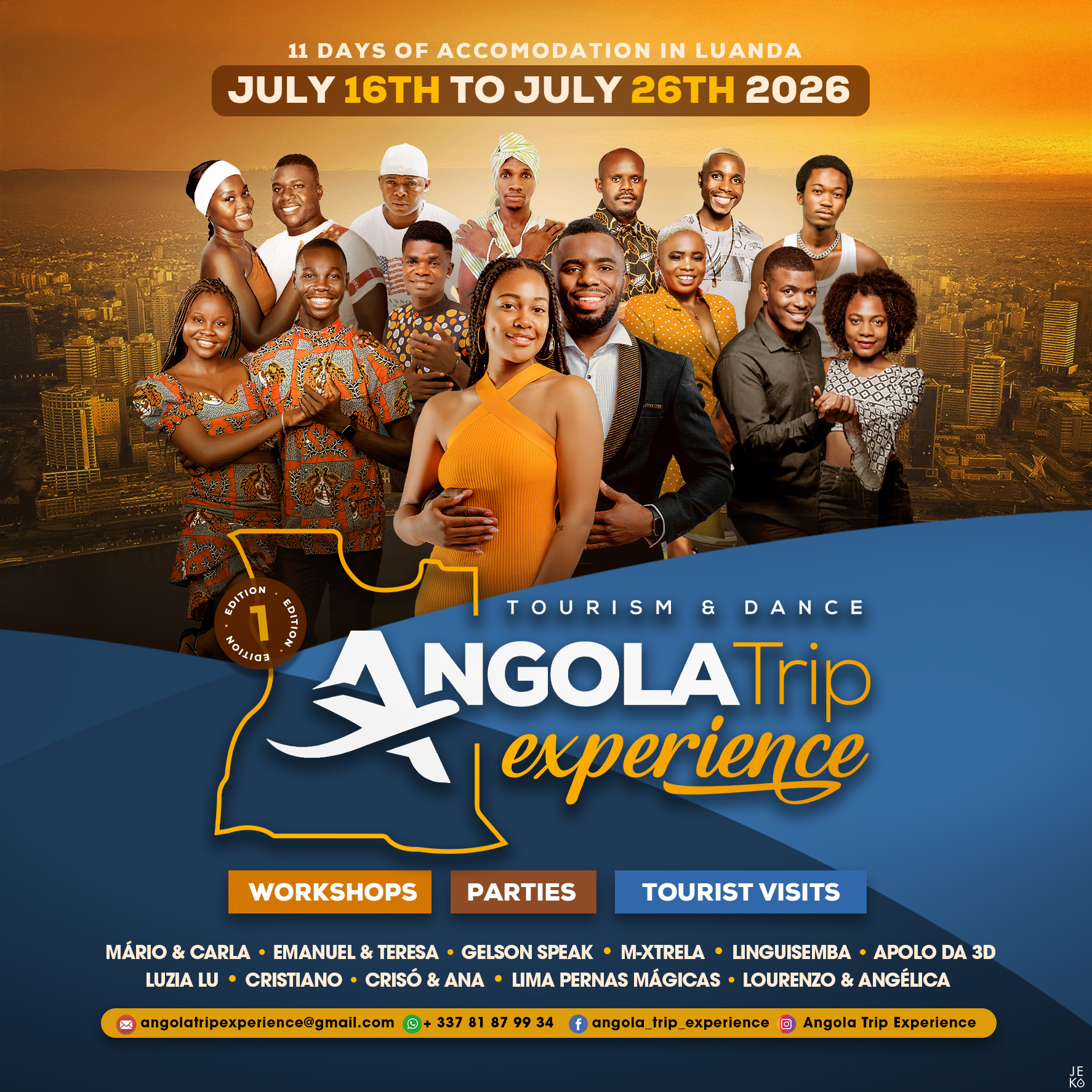 Angola Trip Experience from July 16 to 26, 2026 ✈️🧳 🇦🇴