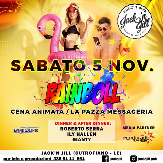 RAINBOLL PARTY 5 NOVEMBRE JACK'N JILL