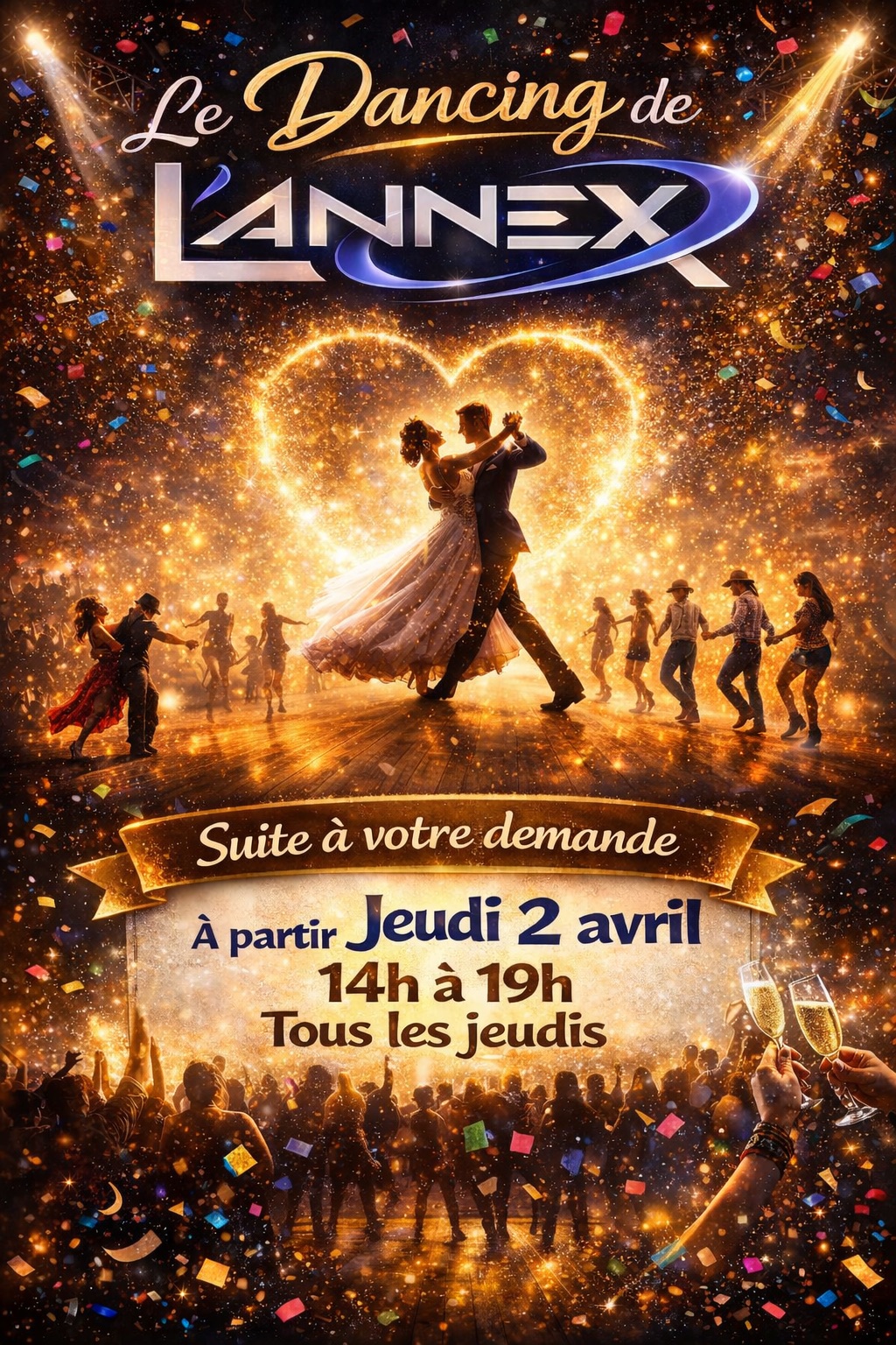 🔷TOUS LES JEUDIS 🔷LE DANCING DU JEUDI🔷14h à 19h🔷