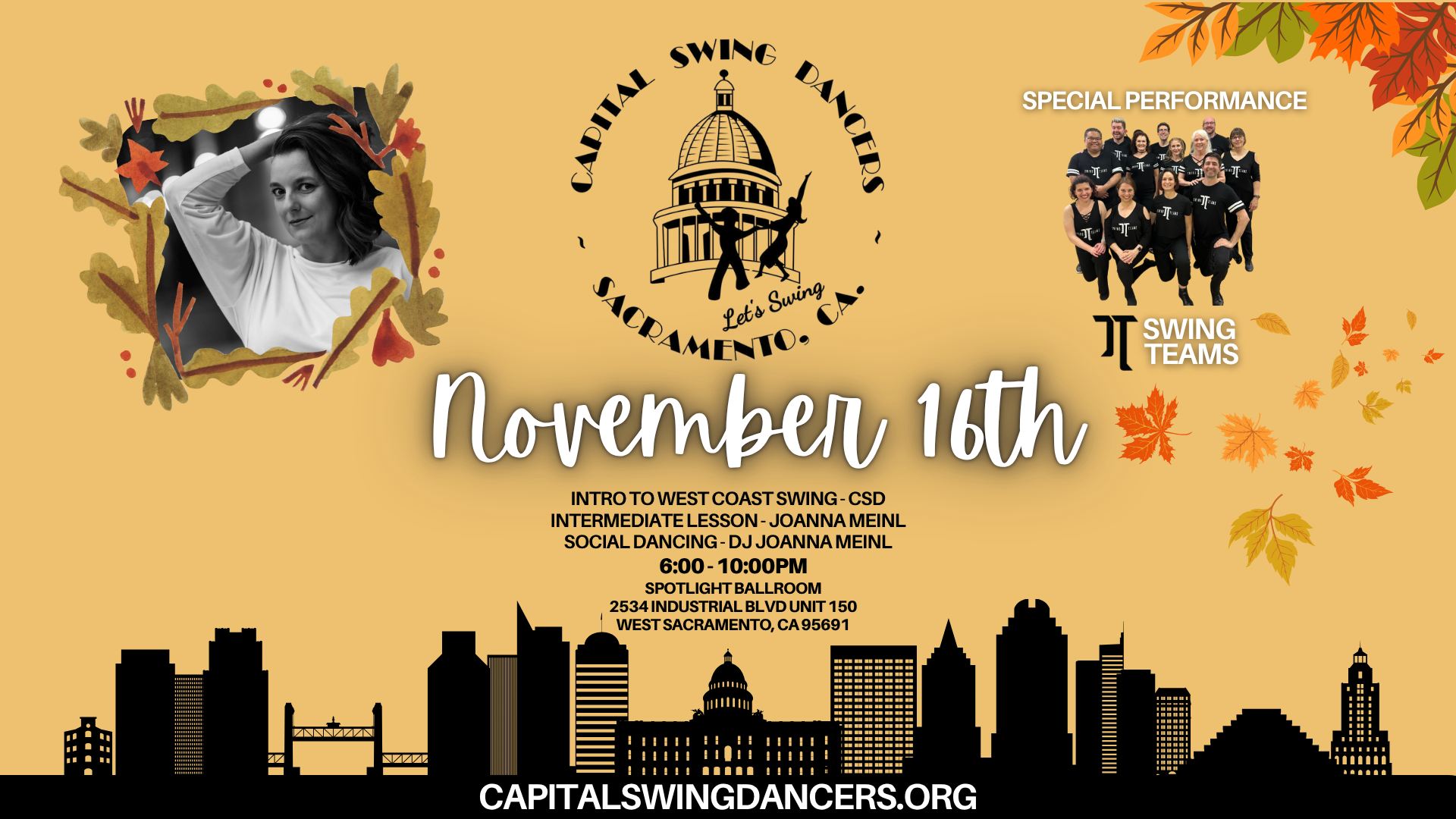 Capital Swing Dancers Monthly Dance - November
