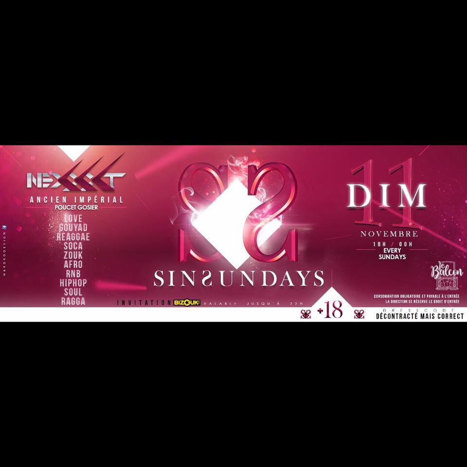 Sin SUNDAYS tous les DIMANCHES au NEXXXT