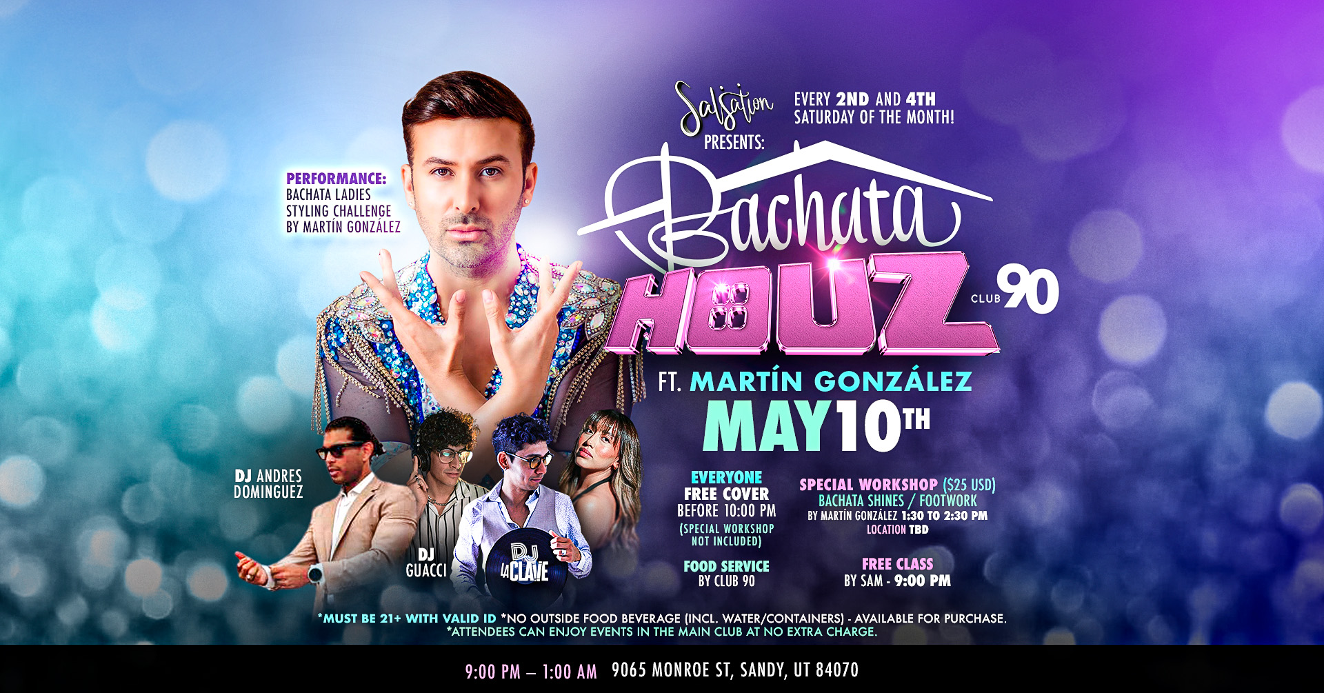✨ BACHATA HOUZ by Salsation 🗓 May 10th 🔥 ft. Martín González