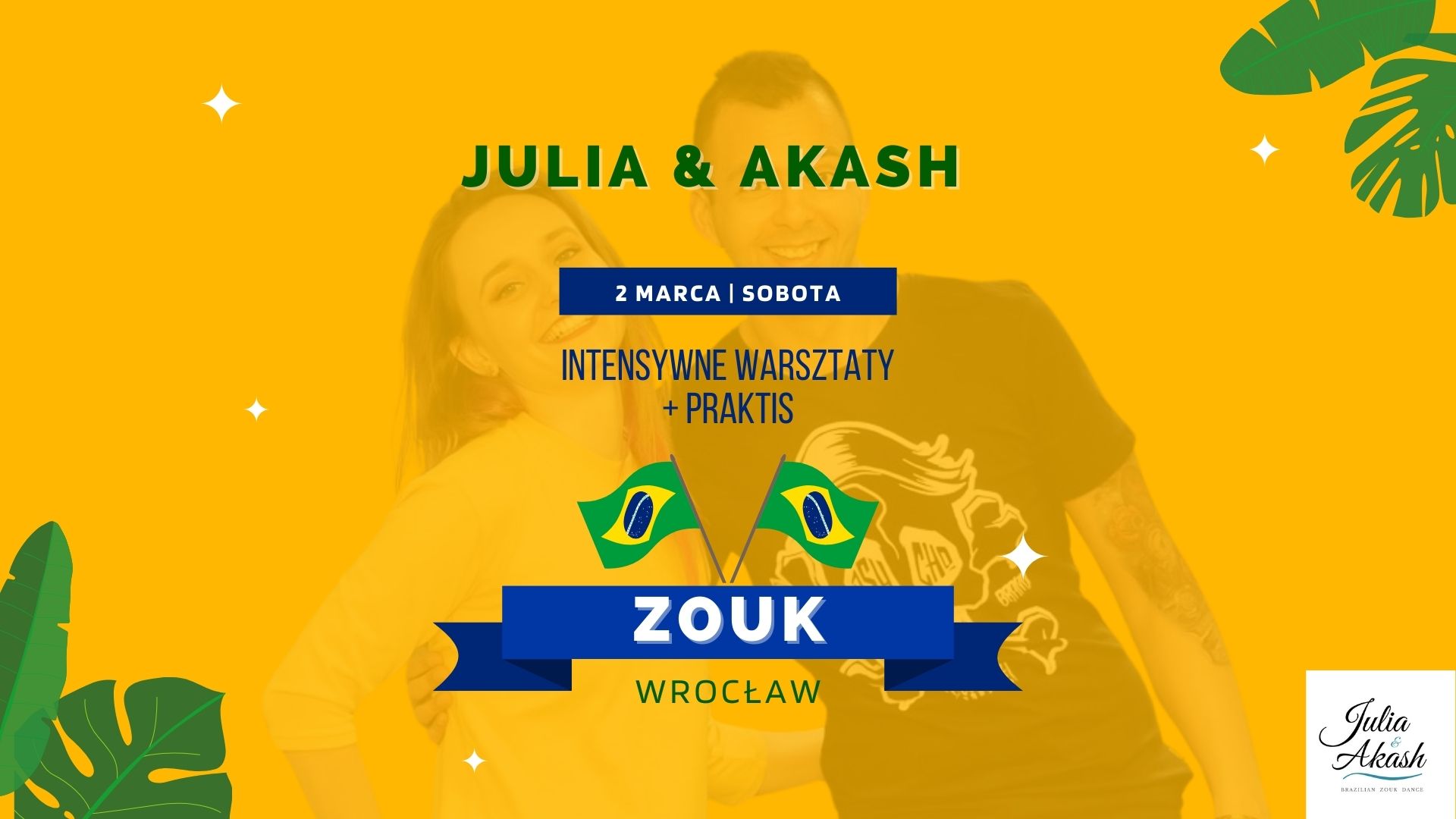 Zouk - Julia & Akash - warsztaty i praktis