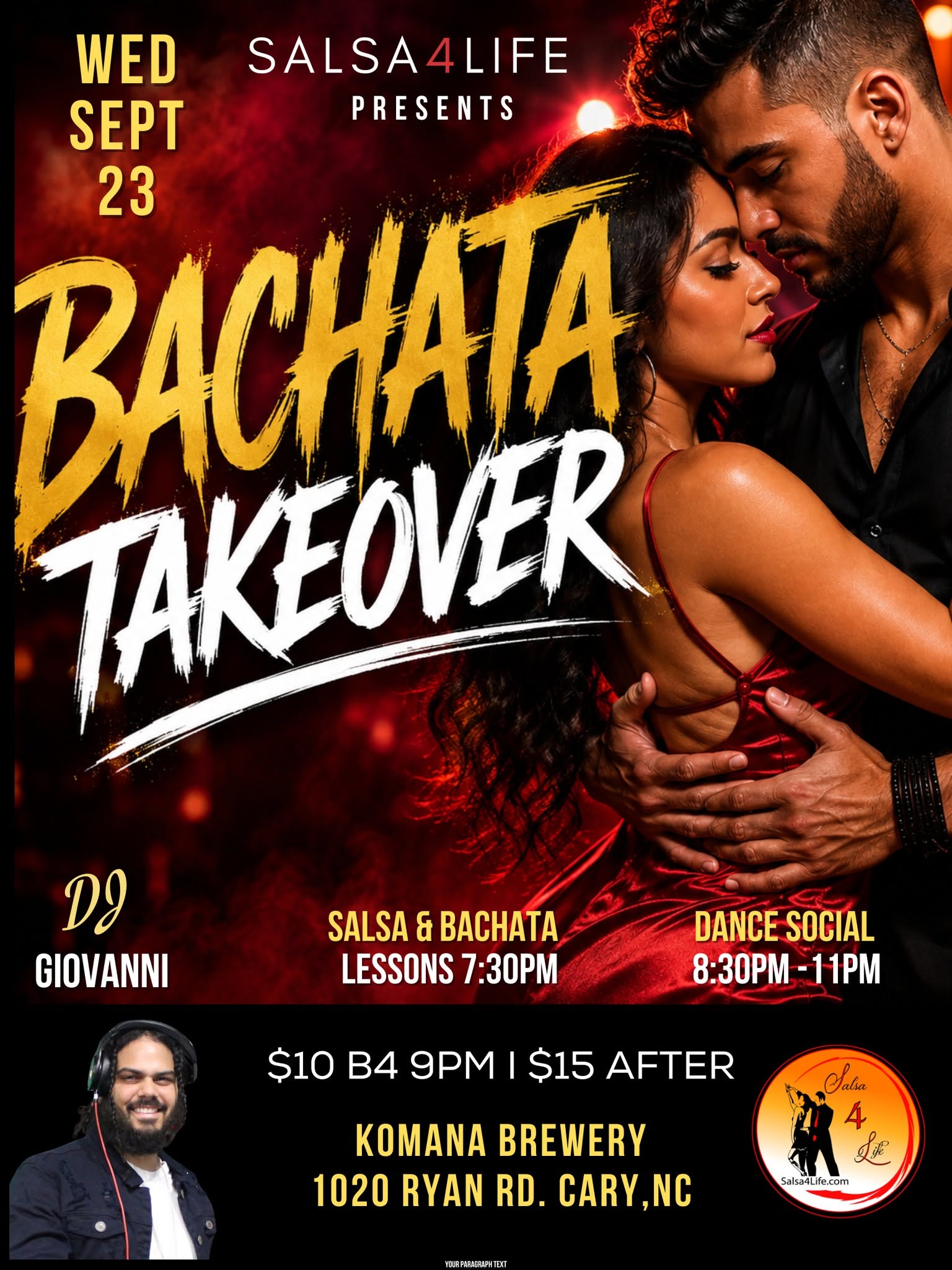Salsa4Life presents - BACHATA TAKEOVER