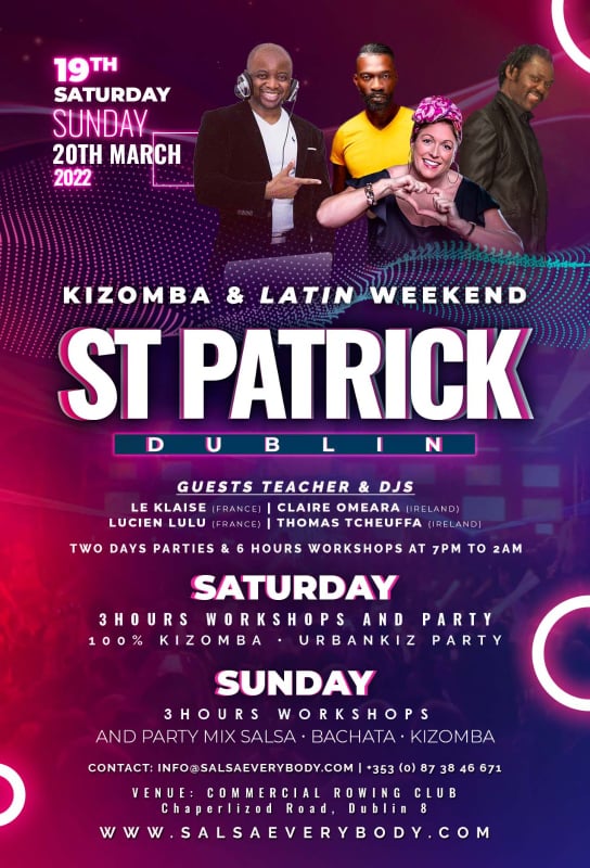 ST PATRICK KIZOMBA & LATIN WEEKEND DUBLIN