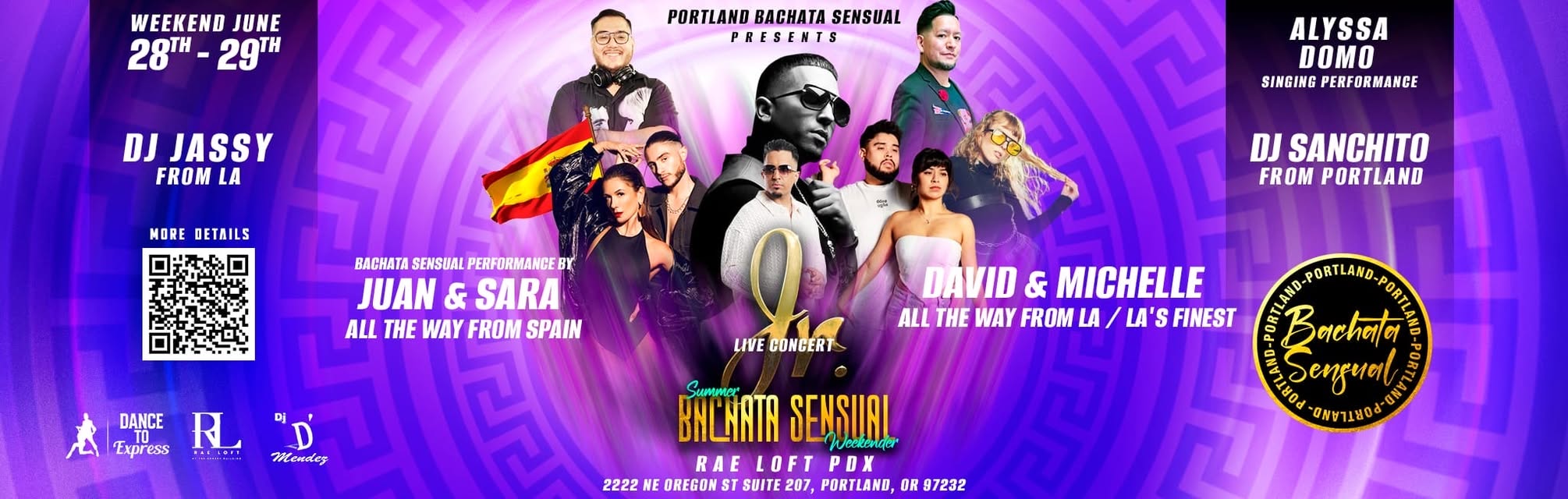 ✨☀️ Summer Bachata Sensual Weekender with Juan y Sara & JR ☀️✨