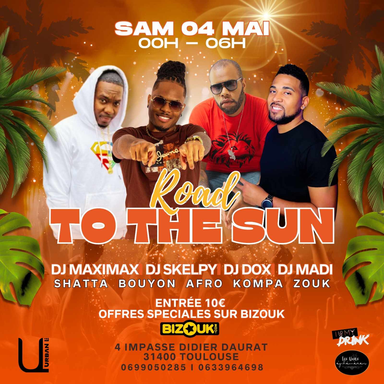 Road To The Sun - Samedi 4 Mai - Urban Lab