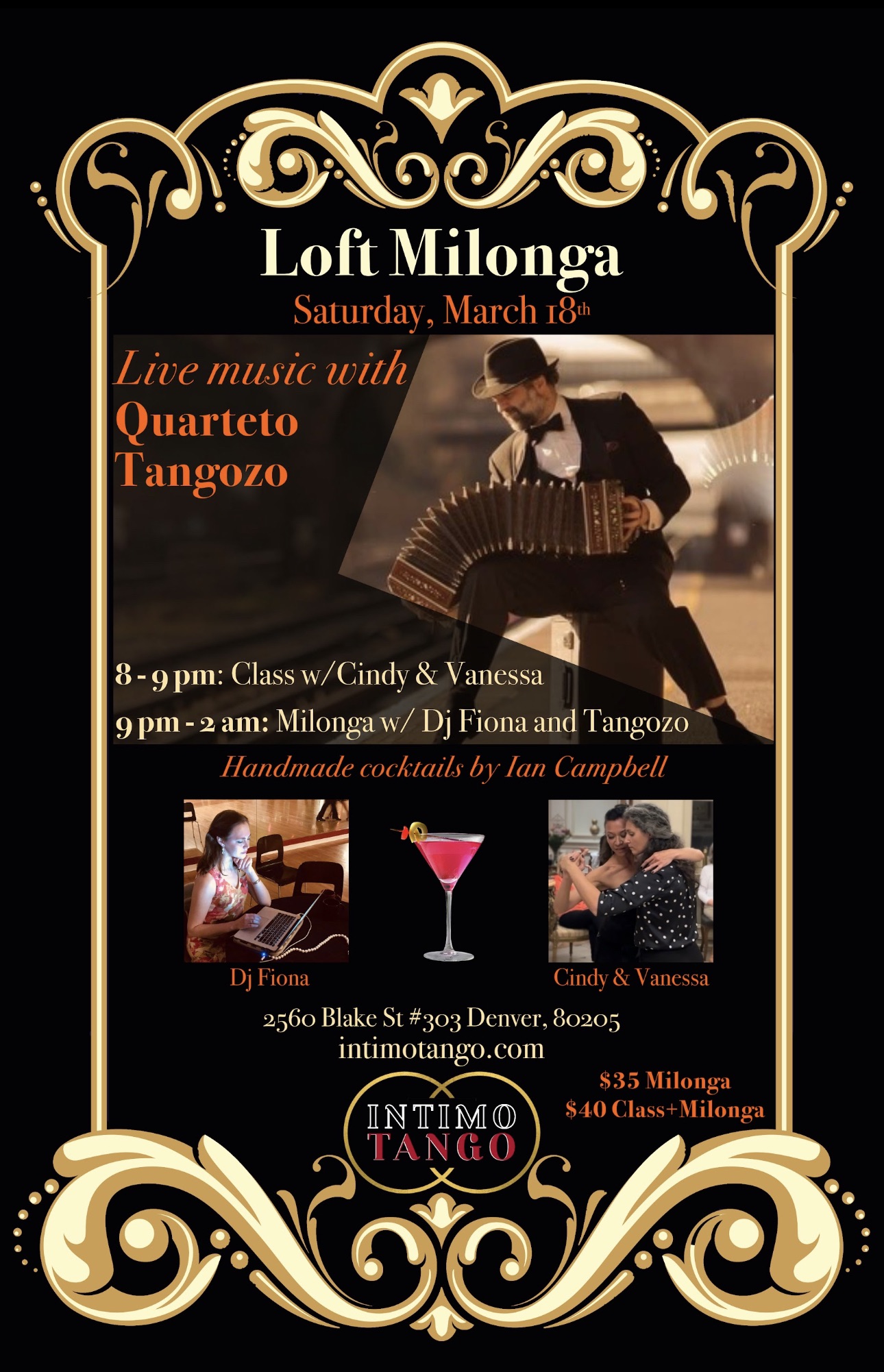 Quarteto Tangozo this Saturday at the Loft!