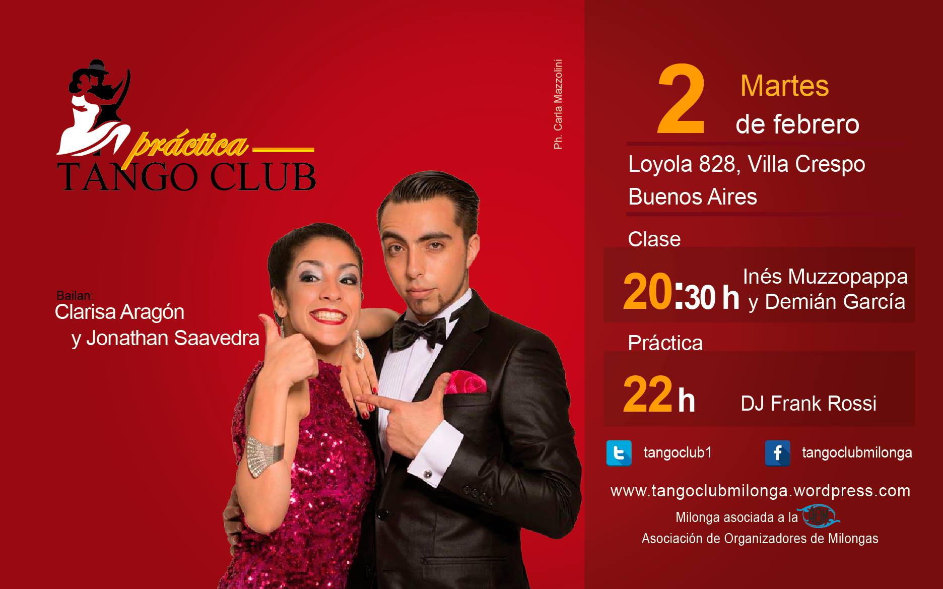 Tango Club mes aniversario: bailan Clarisa Aragón y Jonathan Saavedra