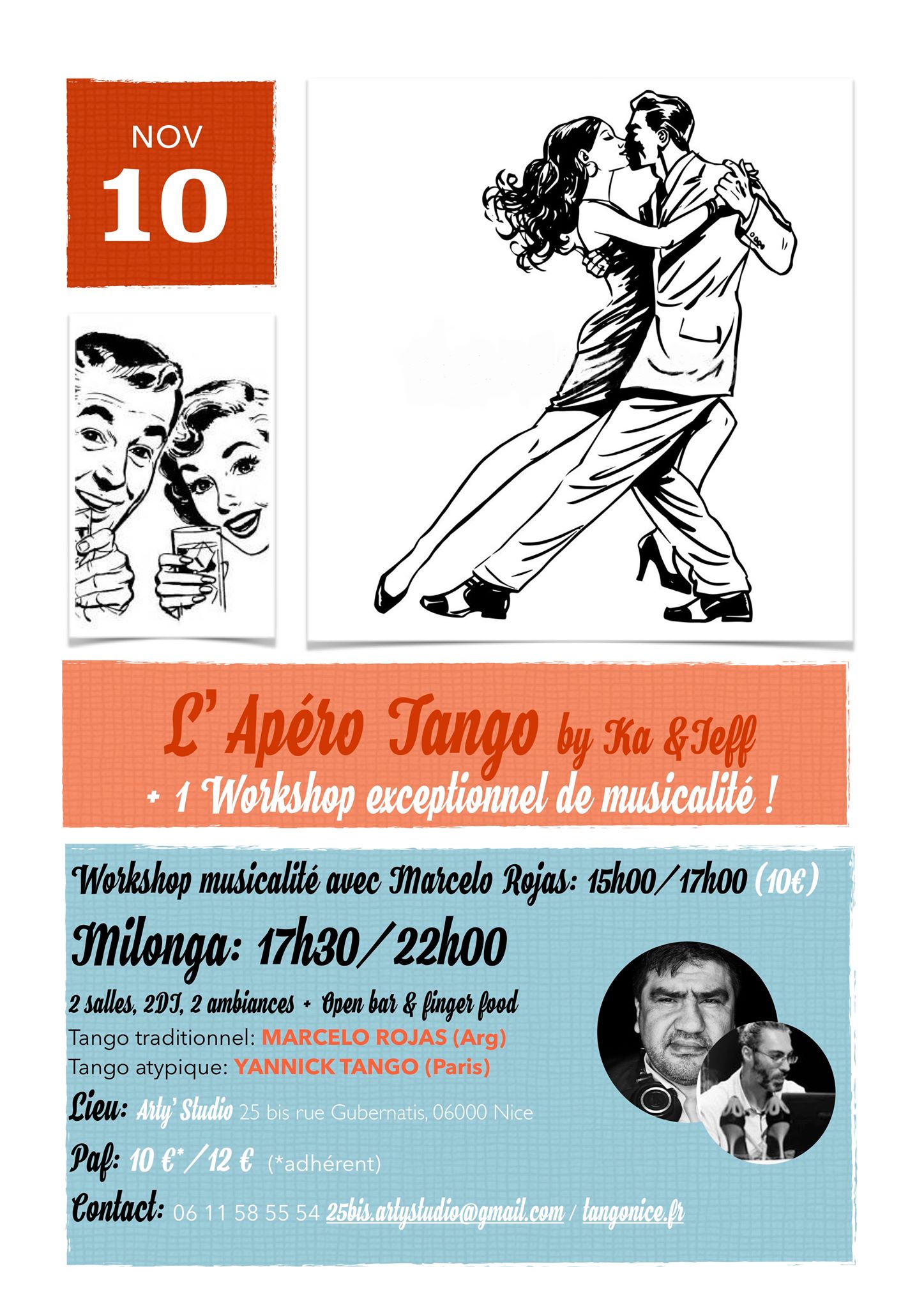 Apéro tango + Workshop Musicalité!
