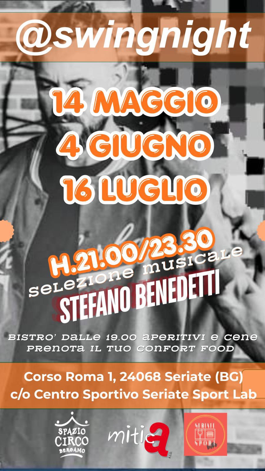 *SERATE ESTIVE DI *_SWING_* AL CENTRO SPORTIVO DI SERIATE