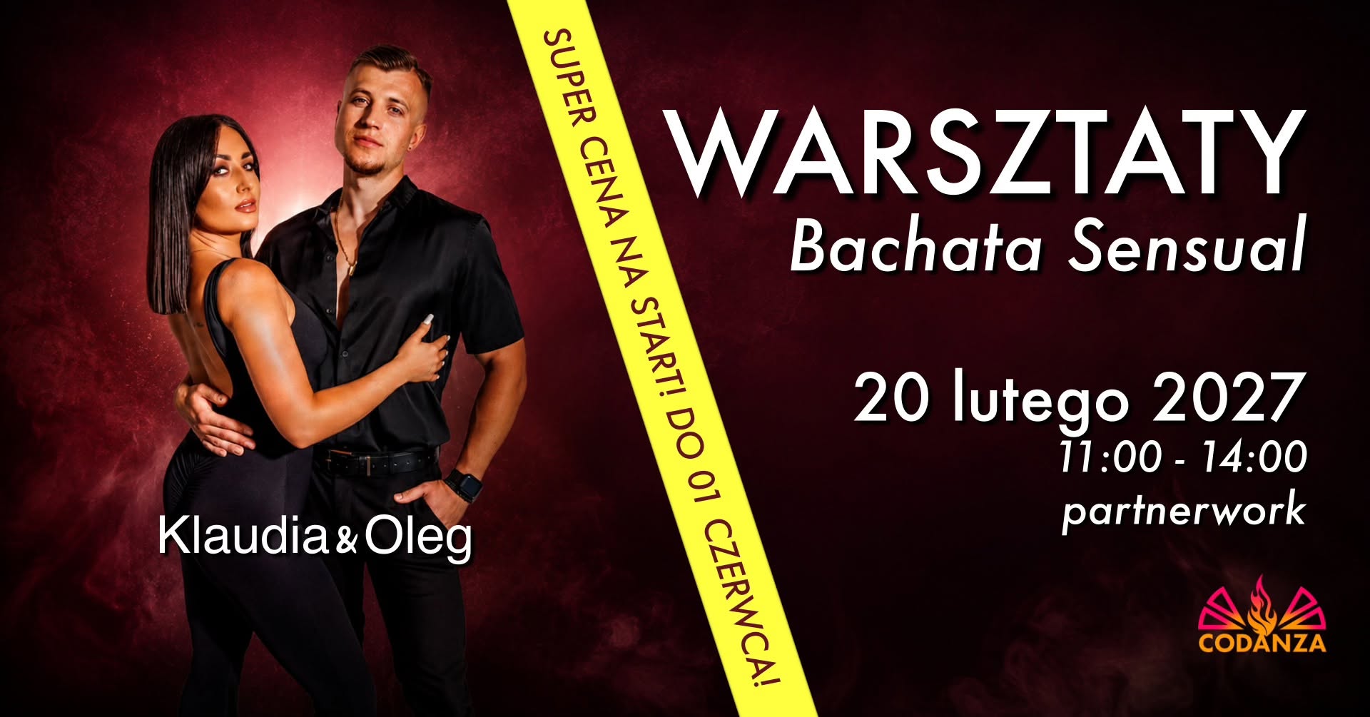 Klaudia Kundera i Oleg Bajdjuk - Warsztaty Bachata Sensualne - Partnerwork - 20.02.2027