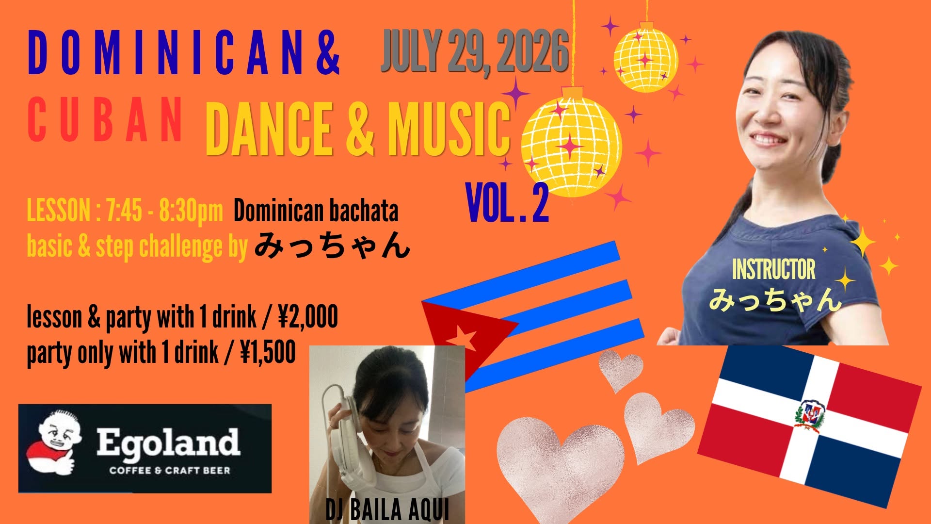 Dominican & Cuban Dance & Music Vol.2 @Egoland