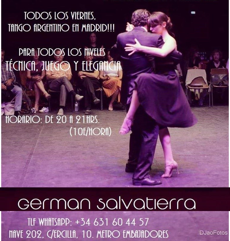 Clases de Tango Argentino, German Salvatierra en Madrid