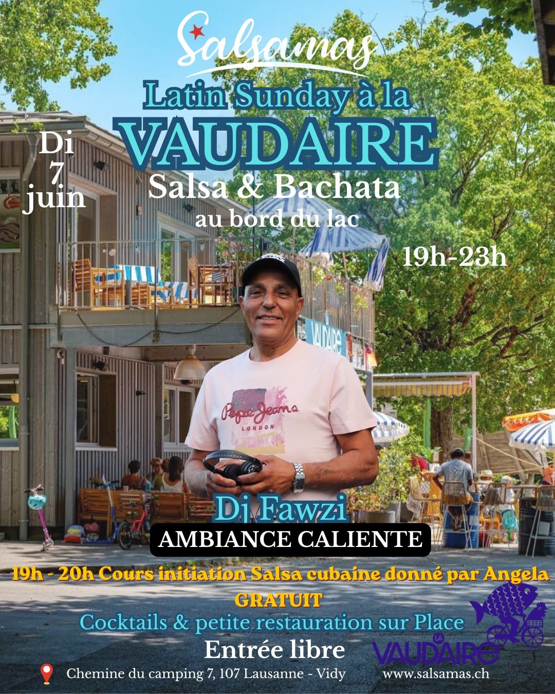 Soirée Salsa & Bachata et initiation à la Vaudaire à Vidy