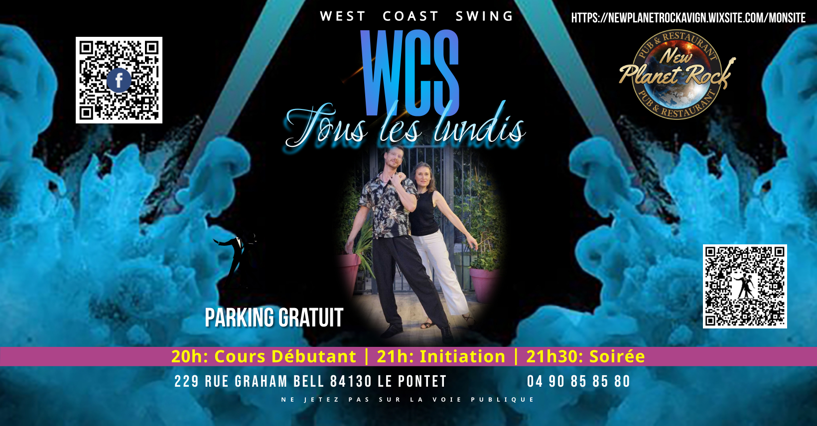 Cours et Soirées WCS (Géraldine & Thomas) - Avignon Le Pontet - New Planet Rock