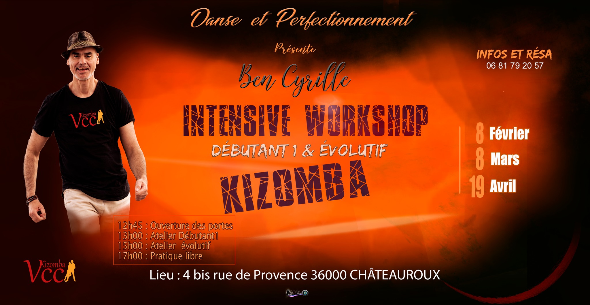 💥STAGE INTENSIF : Kizomba Débutant 1 et Evolutif