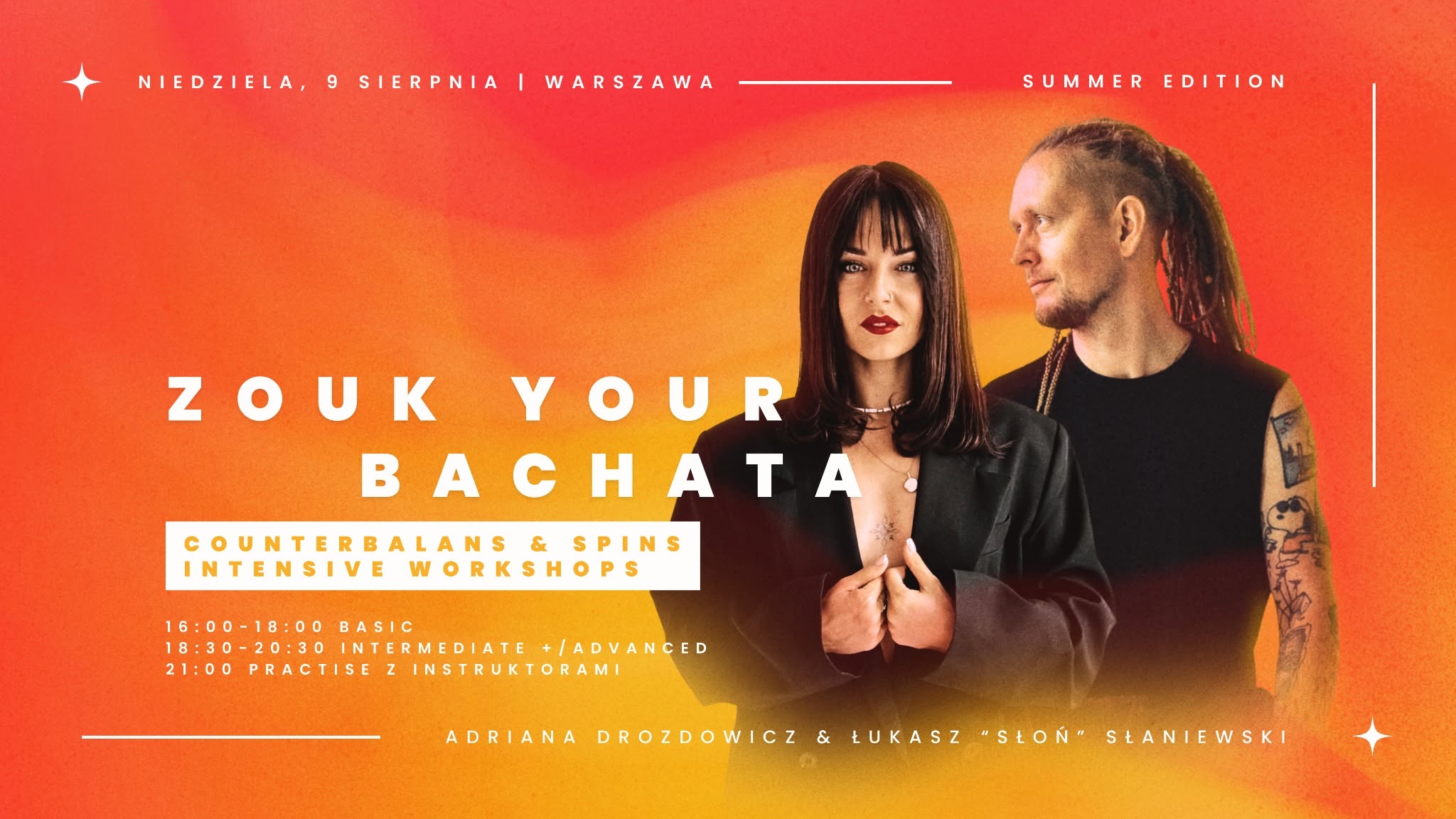 ZOUK your BACHATA Counterbalance & Spins Intensive Workshop by Luke „Słoń” & Adriana
