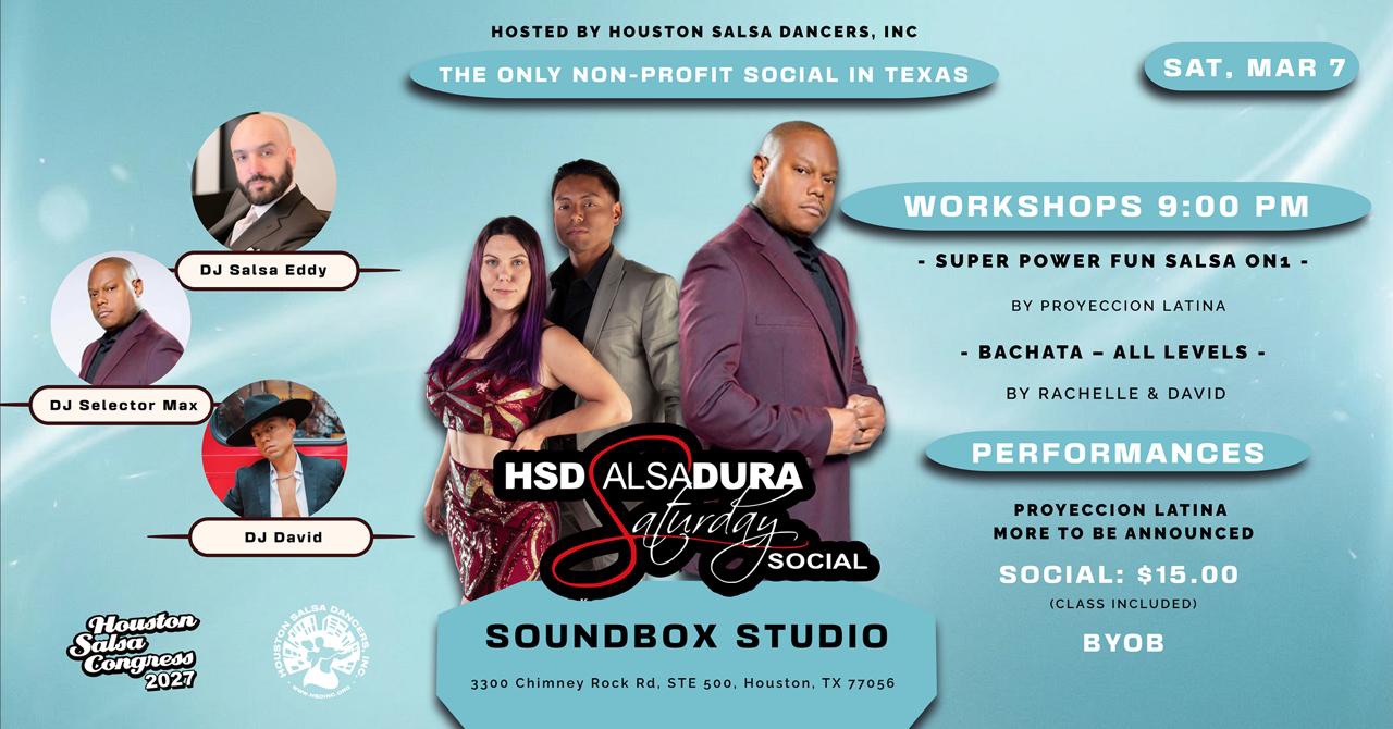 March Salsadura Saturday Social
