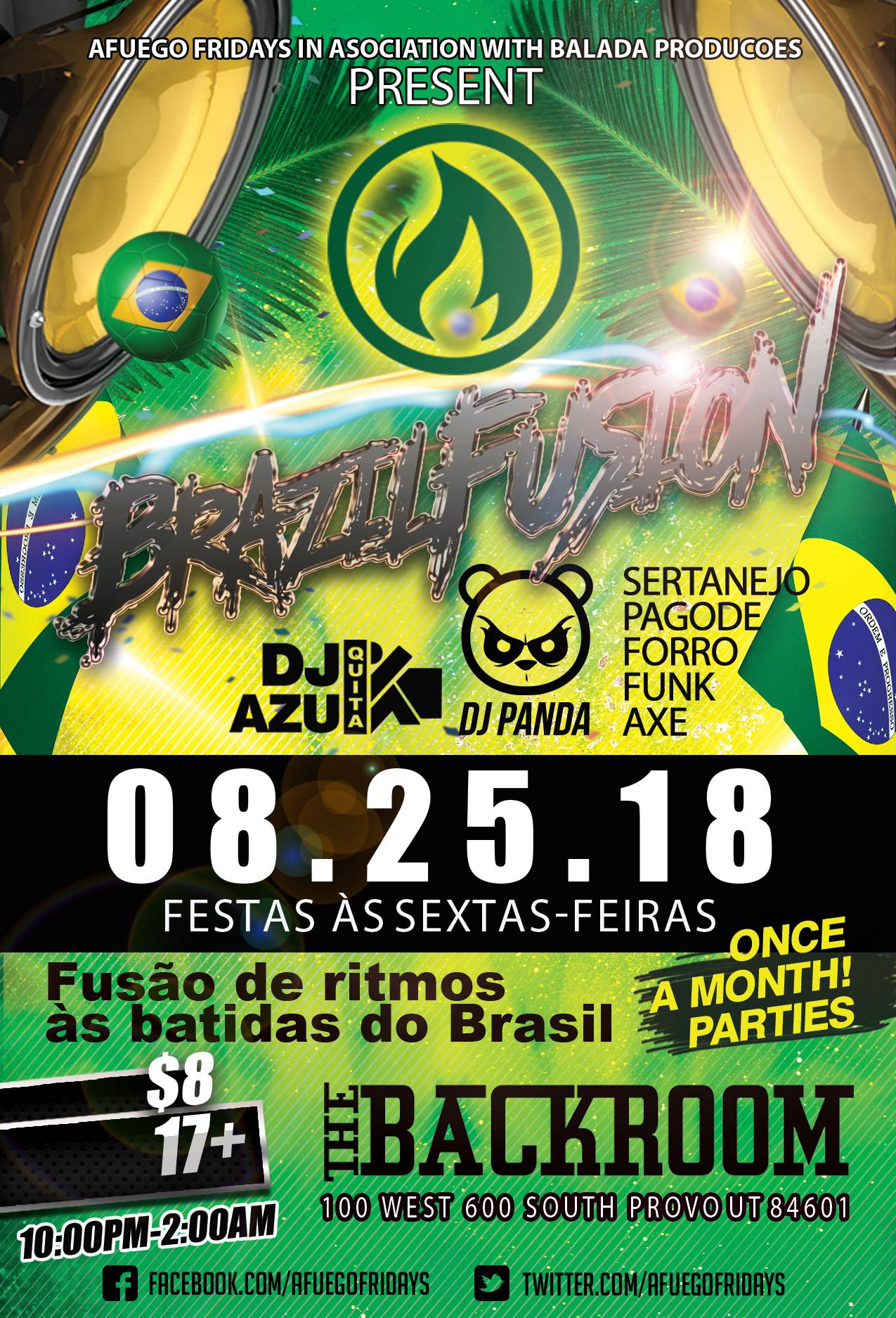 Brazilian Fusion@Afuego's Backroom