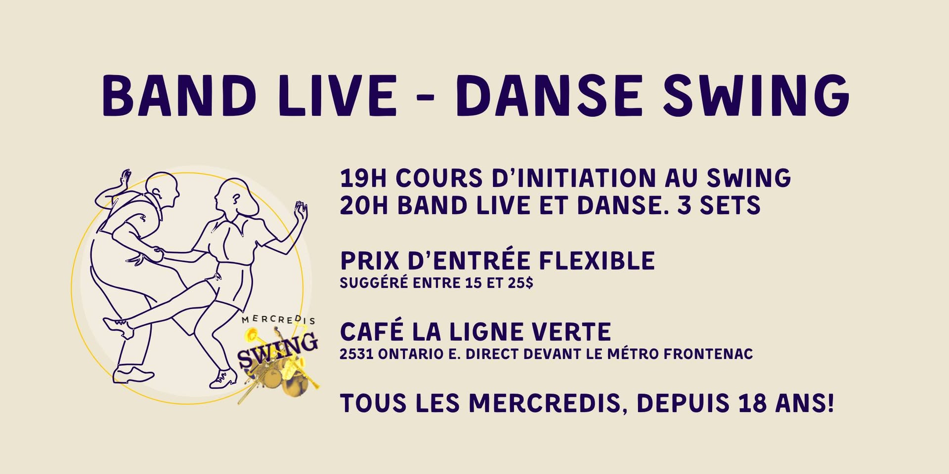 Le Trio de l'ĂŽle aux Mercredis swing!